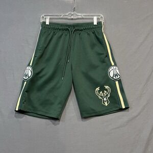 Milwaukee Bucks Shorts Men's Medium Green Authentic NBA Basketball